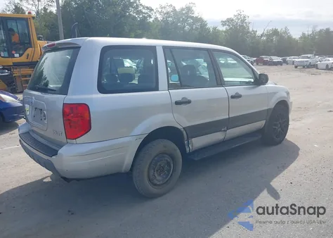 2004 Honda Pilot Lx из США, поврежденный, VIN 2HKYF18124H507625